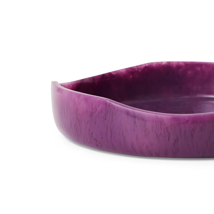 HKliving - Shell Salatschale, Ø 26,5 cm, plum