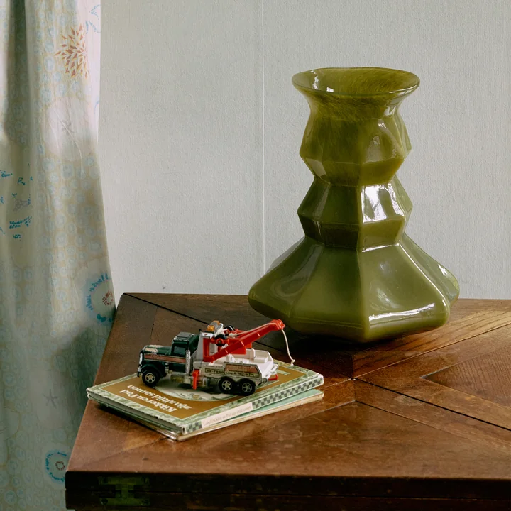 HKliving - Silhouette Glasvase, grün