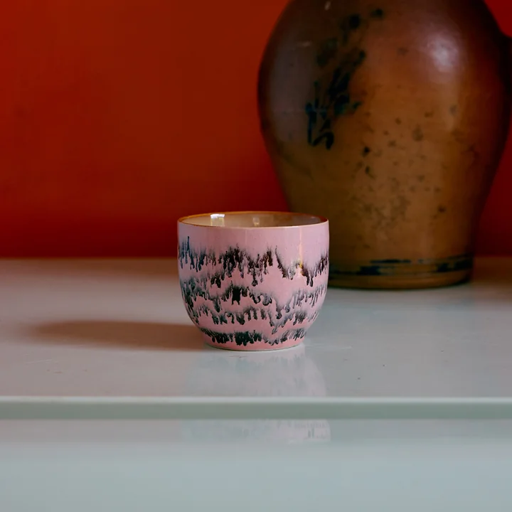 HKliving - 70's Kaffeebecher, 250 ml, bubble