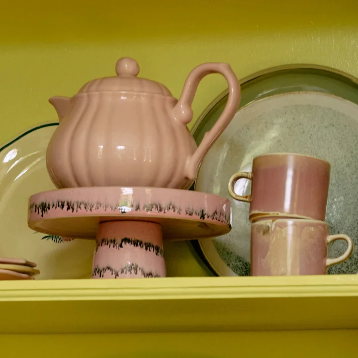 HKliving - 70's Schale mit Fuß, Ø 21 cm, bubble