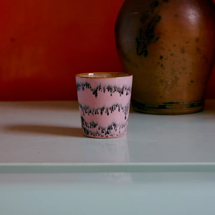 HKliving - 70's Kaffeebecher, 230 ml, bubble