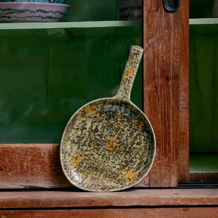 HKliving - 70's Servierplatte; 18 x 30,5 cm, fjord