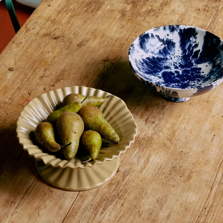 HKliving - New Classics Ribble Schale mit Fuß, large