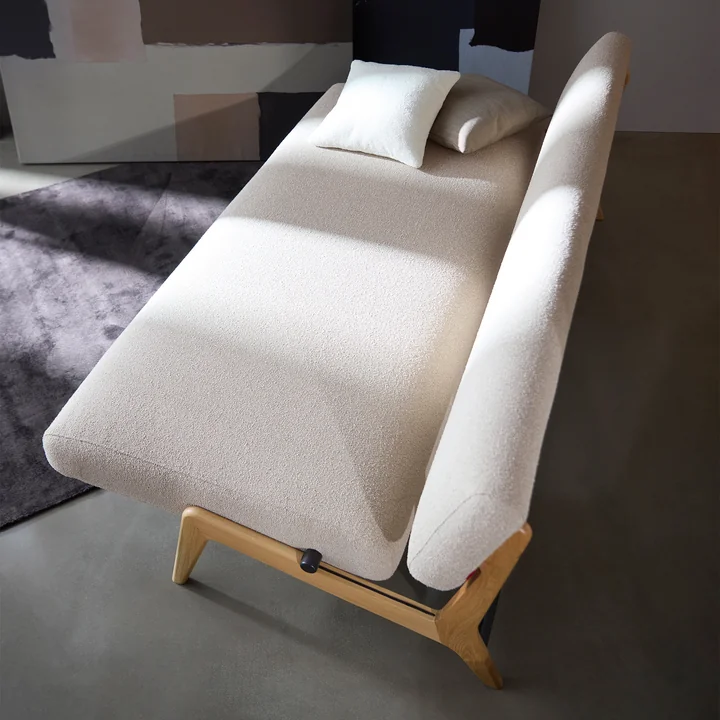 Innovation Living - Nolis Tagesbett, 213 x 92 cm, beige (539 Bouclé)