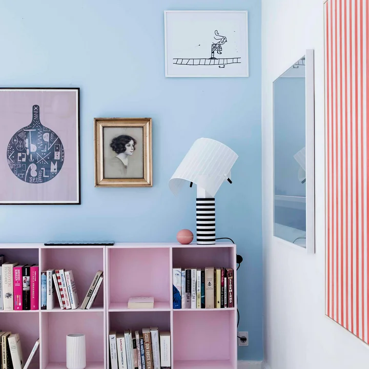 Shogun Tavolo Tischleuchte, weiß / schwarz von Artemide