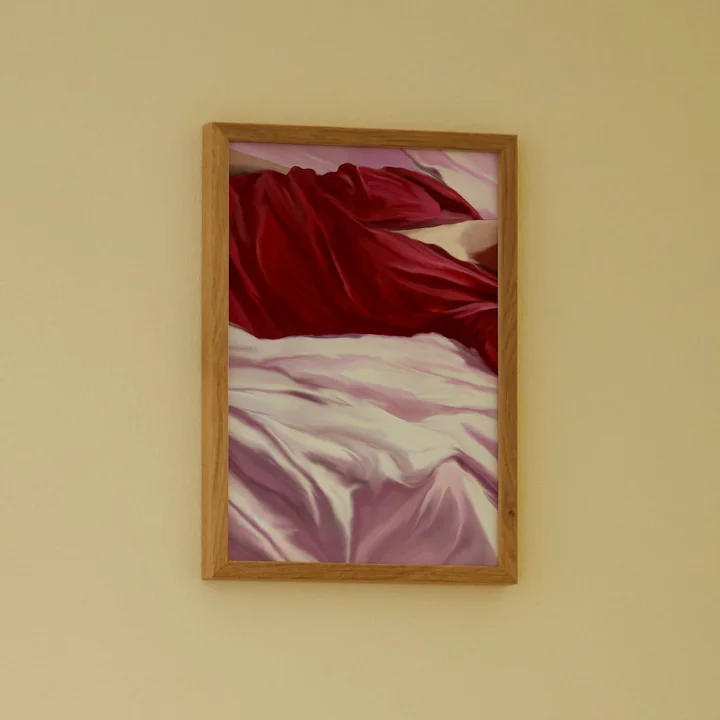 Paper Collective - Burgundy Shirt Poster, A4