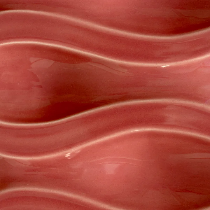 The Poster Club - Echo Relief 02 Wanddekoration, rose red