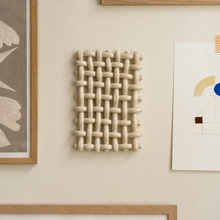 The Poster Club - Interlace 01 Wanddekoration, créme