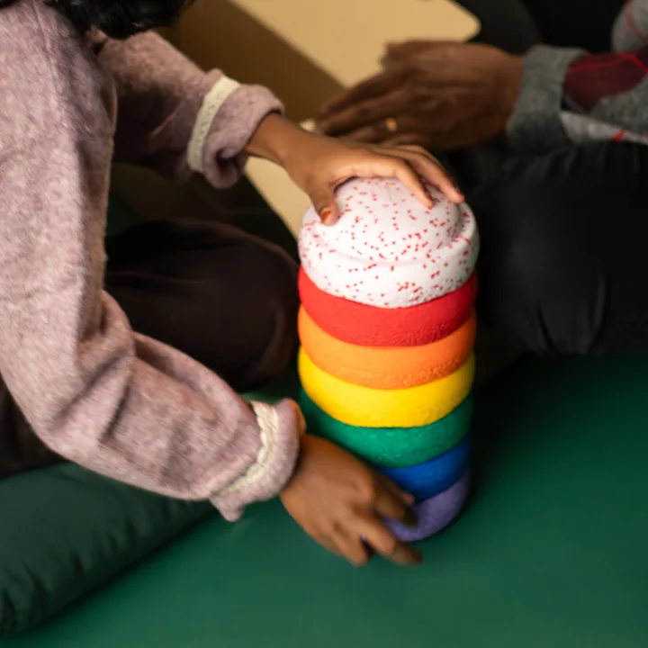 Stapelstein® - Original Mini, rainbow classic, blush special (7er-Set)