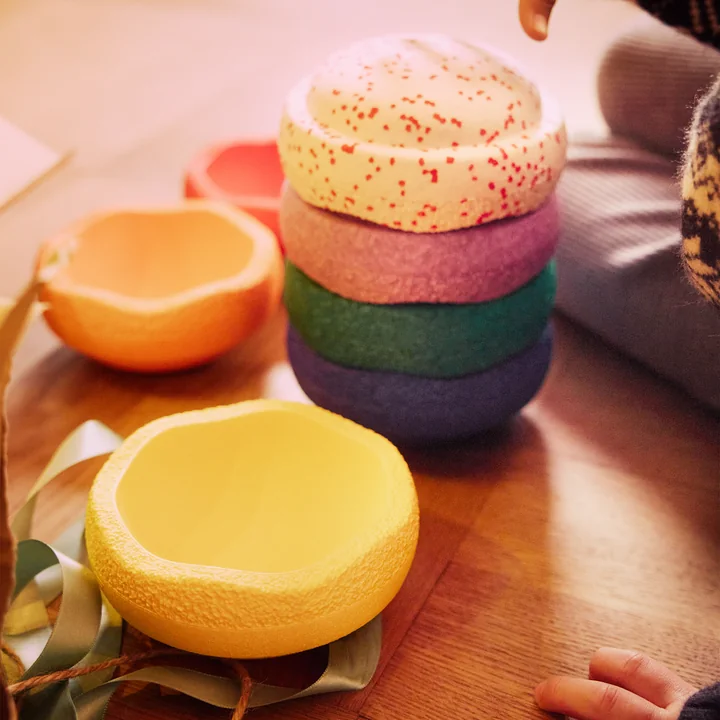 Stapelstein® - Original Mini, rainbow classic, blush special (7er-Set)