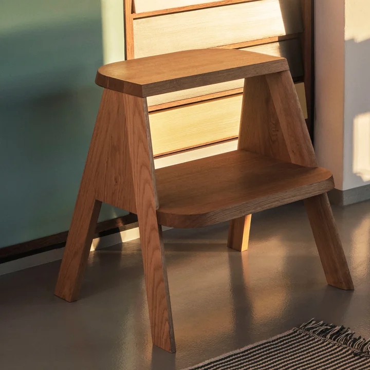 HAY - Butler Hockerleiter, Eiche geölt