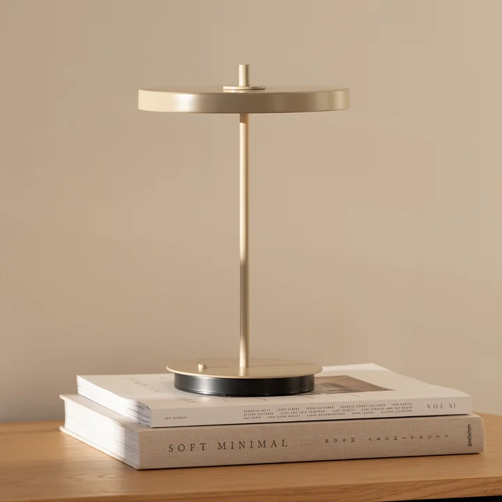 Umage - Asteria Move LED Tischleuchte, monochrom, H 30,6 cm, clay