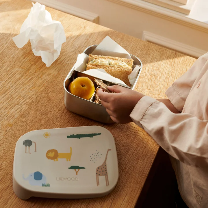 LIEWOOD - Arthur Lunchbox mit Deckel, Safari, sandy mix