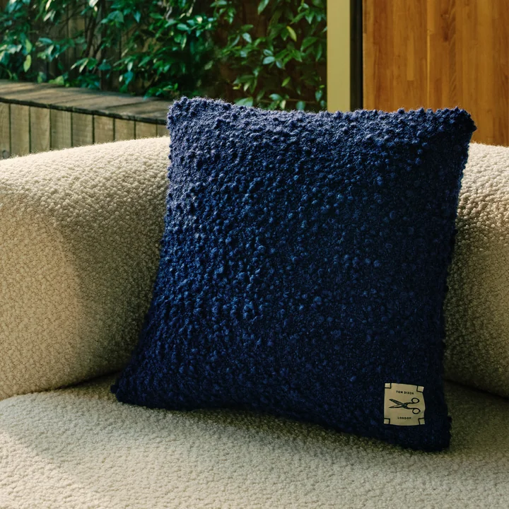 Tom Dixon - Bobble Kissen, 45 x 45 cm, blau