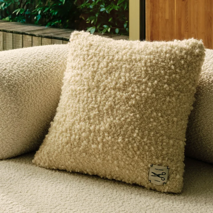 Tom Dixon - Bobble Kissen, 45 x 45 cm, natur
