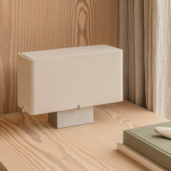 Audo - Nonna Tischleuchte, H 24, Aluminium