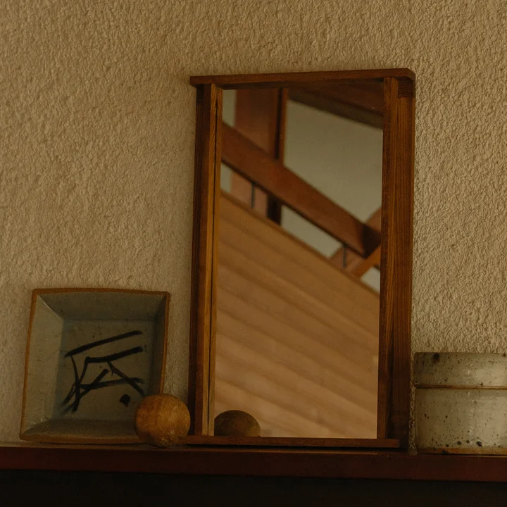 Frama - Symmetry Spiegel S, Esche honey