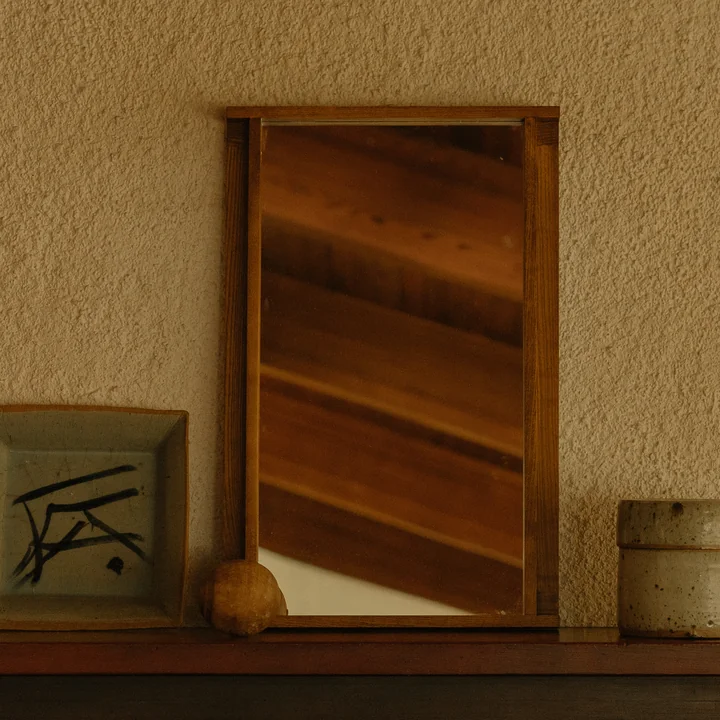 Frama - Symmetry Spiegel S, Esche honey