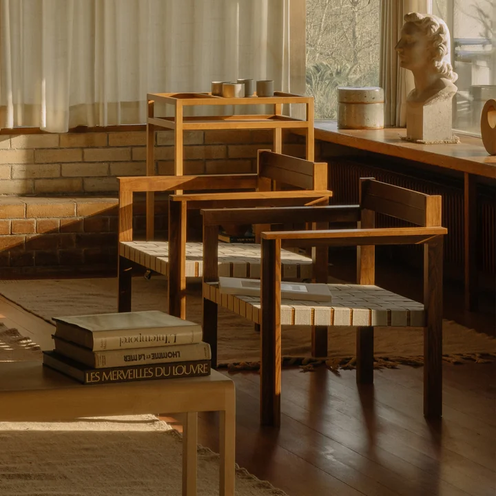 Frama - Symmetry Sessel, Esche honey / oat