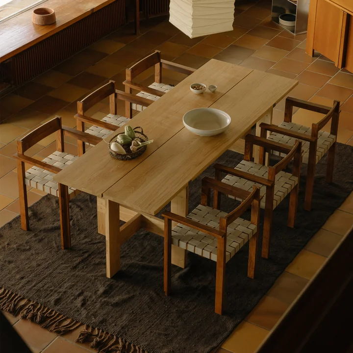 Frama - Symmetry Armlehnstuhl, Esche honey / oat