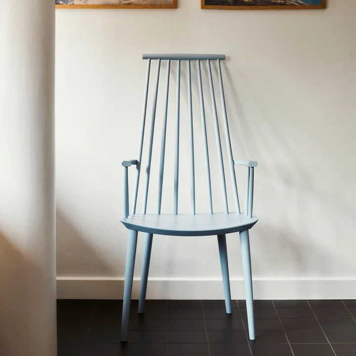 HAY - J110 Chair, Buche slate blue lackiert