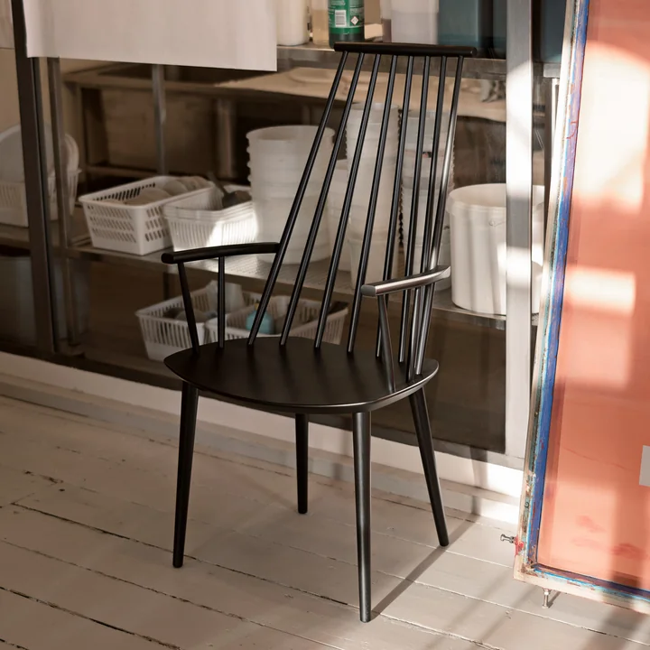 HAY - J110 Chair, Buche schwarz lackiert