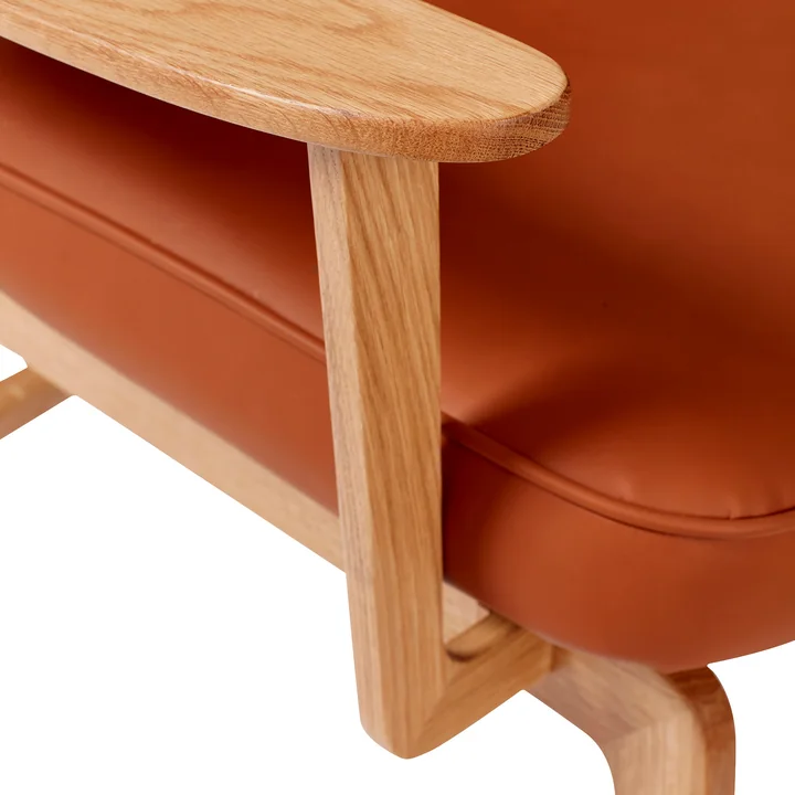 Hübsch Interior - Haze Loungestuhl, Eiche natur / braun