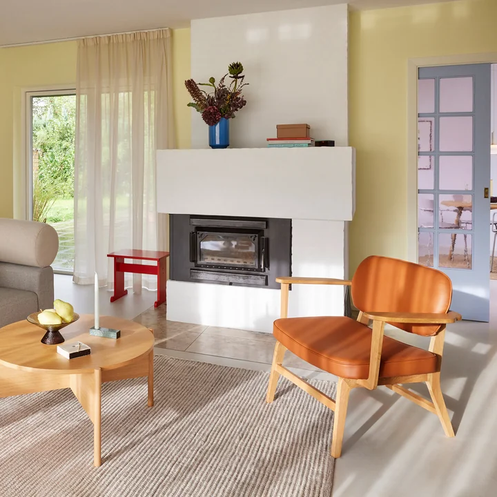 Hübsch Interior - Haze Loungestuhl, Eiche natur / braun