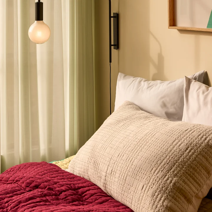 Hübsch Interior - Haikei Kissen, 50 x 80 cm, hellgrau