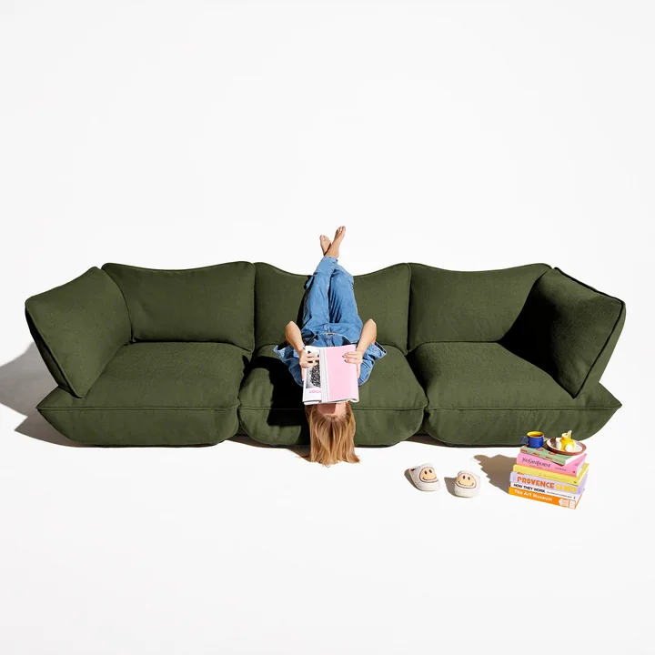 Fatboy - Sumo Sofa, leaf green (Bouclé)