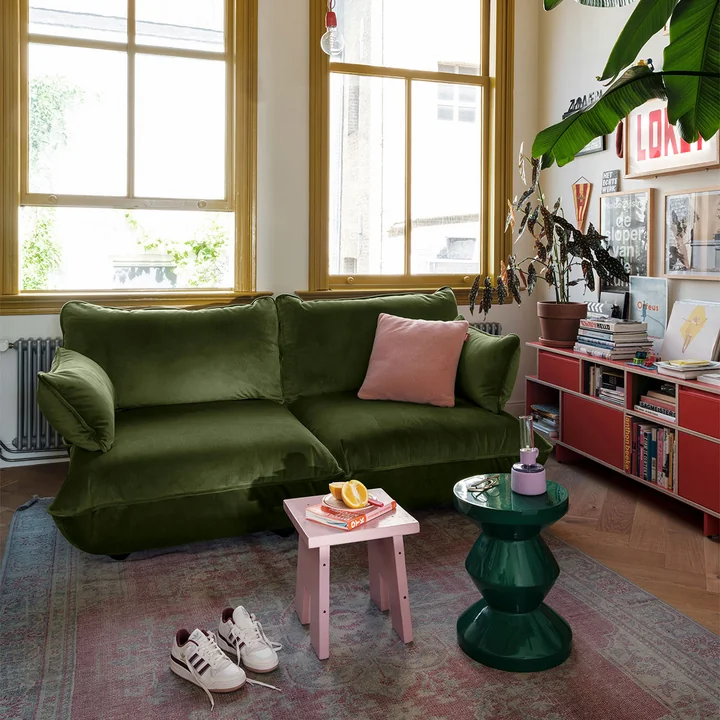 Fatboy - Sumo Sofa medium, deep green (Samt)