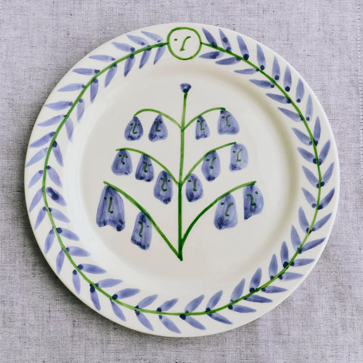 HAY - La Pittura Teller Ø 24 cm, bluebells