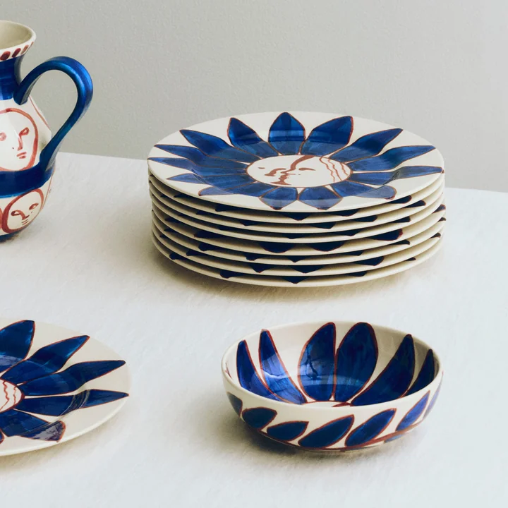 HAY - La Pittura Schale Ø 18 cm, deep blue flower