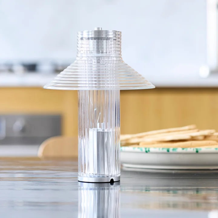 FDB Møbler - Sletterhage Akku-Tischleuchte, Aluminium silber