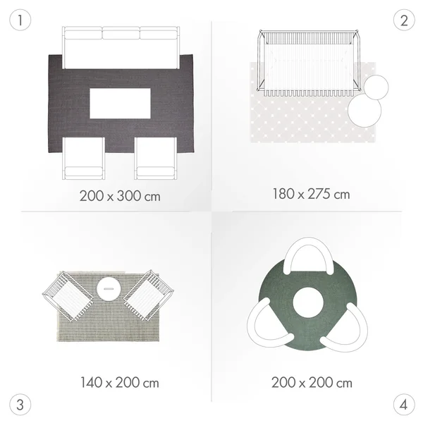 Die richtigen Maße für den Outdoor-Teppich