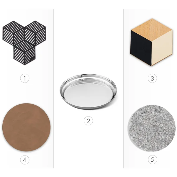 Geeignete Materialien für Glasuntersetzer