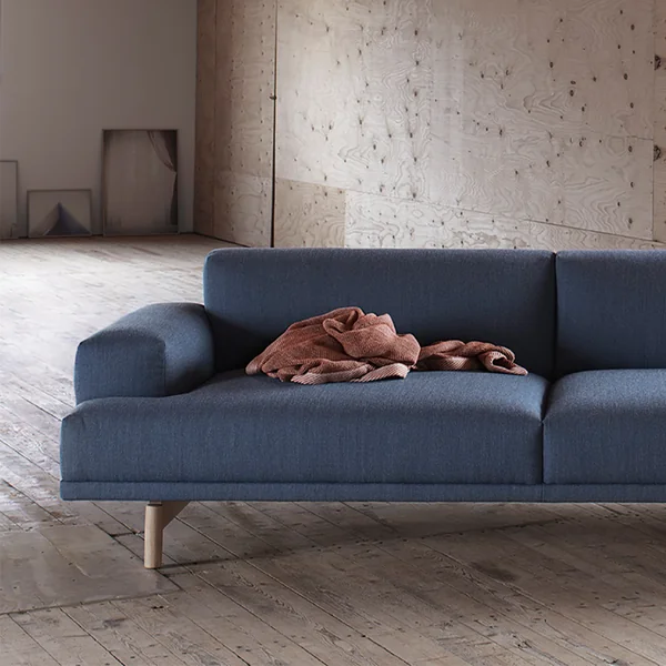 Ripple Decke von Muuto in Rot