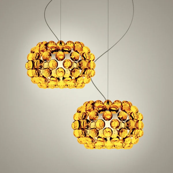 Die Foscarini - Caboche Pendelleuchte goldgelb, piccola in Kombination