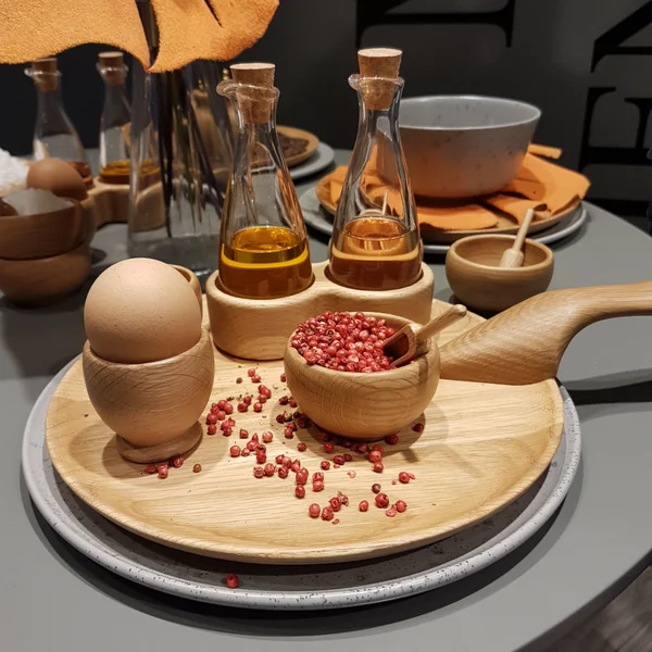 Rustikales Holzgeschirr von Kay Bojesen