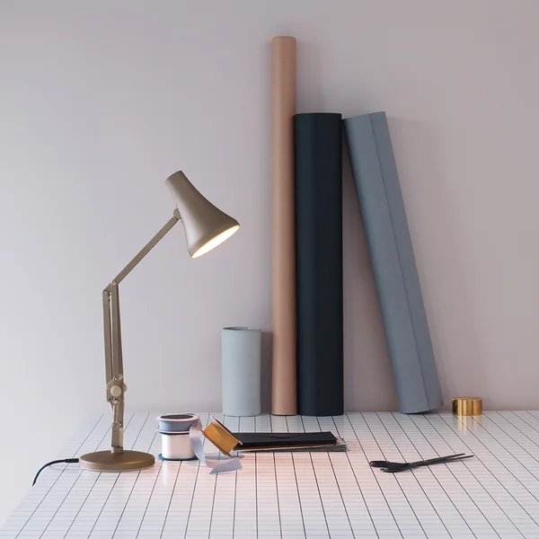 90 Mini Mini LED-Tischleuchte von Anglepoise in warm silver / blush