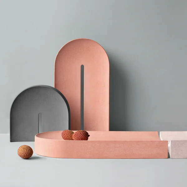 Arc Tablett von Caussa aus Porzellan