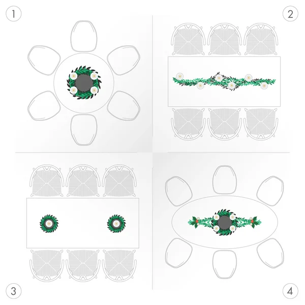 Tisch weihnachtlich dekorieren