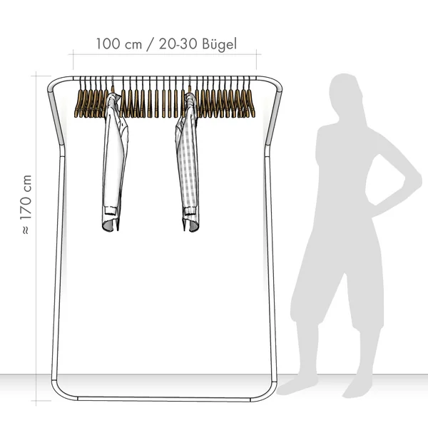 Anzahl Bügel Garderobenständer