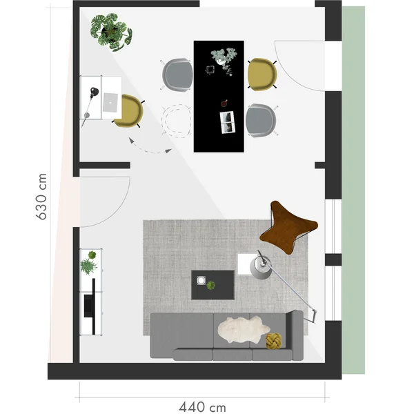 Arbeitsecke einrichten - Wohnzimmer