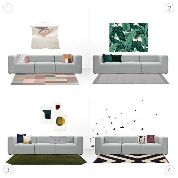 Weiße Wände neu gestalten