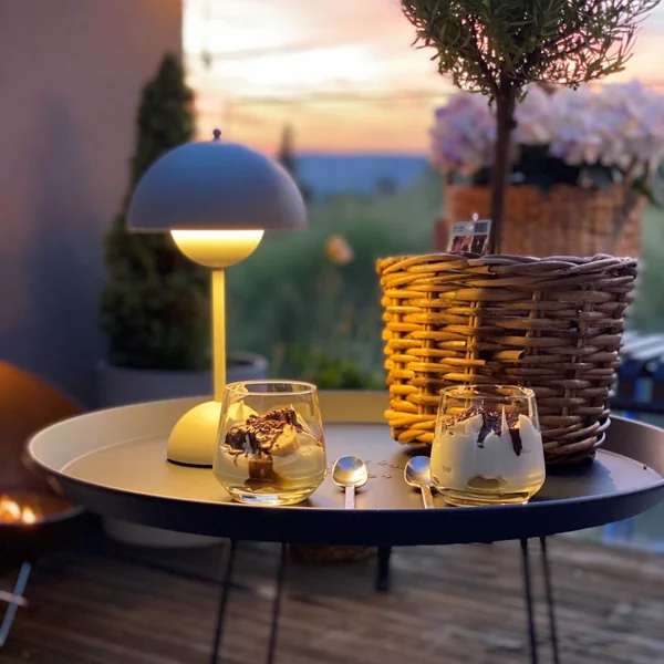 &Tradition - FlowerPot Tischleuchte VP3, weiß