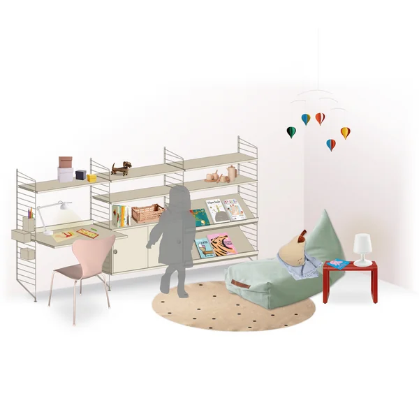 Leseecke einrichten-Grundriss Kinderzimmer