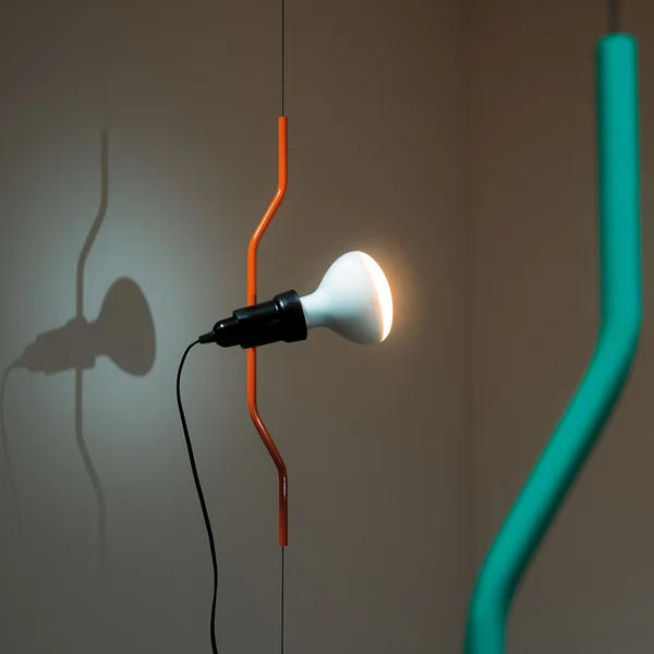 Flos - Parentesi Deckenstrahler, türkis und orange