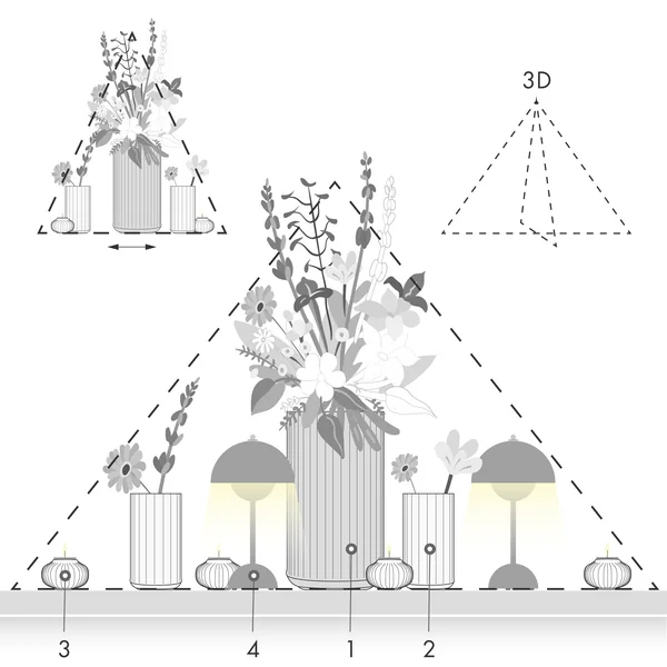 Grafik Ratgeber Gartenhochzeit Tisch dekorieren