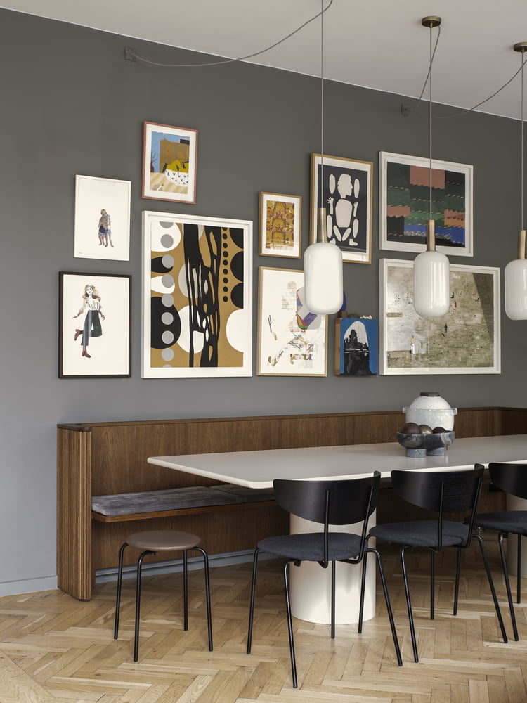 ferm Living - Alza Schale, Marmor schwarz